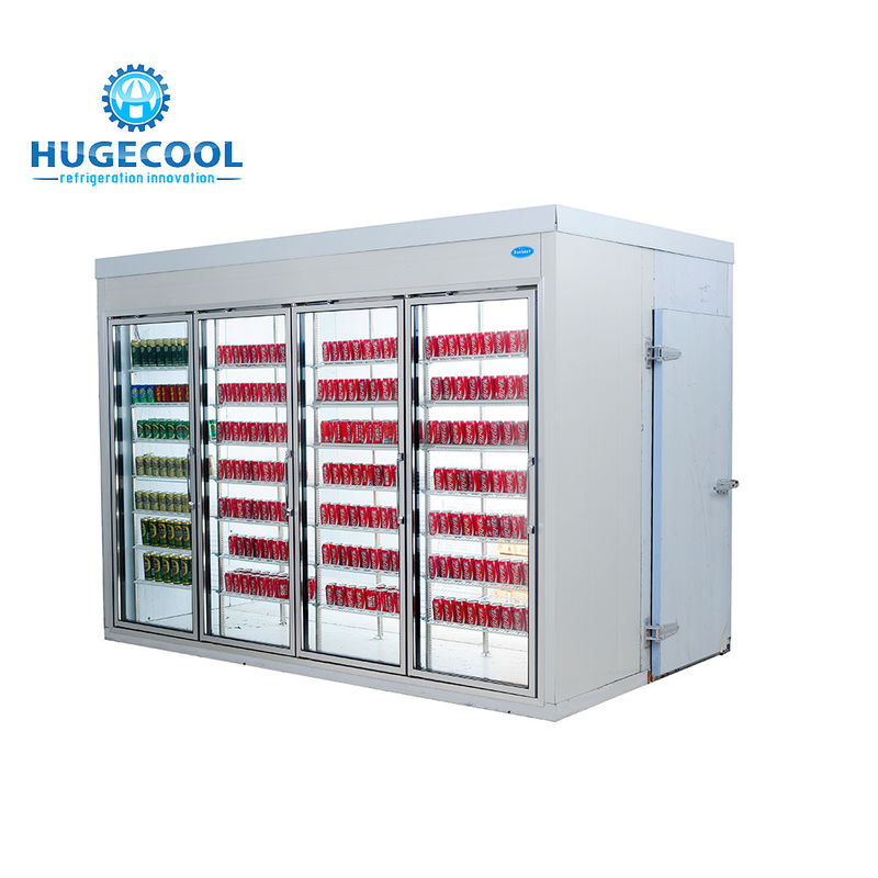 R404a Refrigerant Convenience Store Fridge Customized Capacity With 2 Door