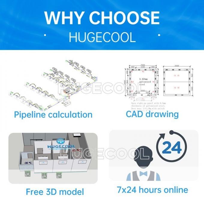 -25º C 100 Tons Meat Fish Cold Storage Room Price
