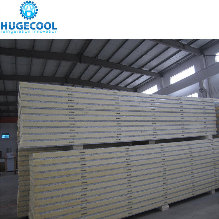 Distribution Painted Steel Surface Polyurethane Sandwiched Panel for Cold Storage Room