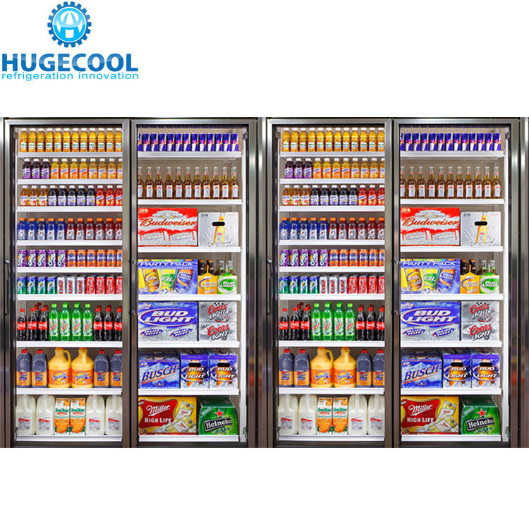Customization Commercial Walk in Cooler with Glass Door Beer Cave Display Cold Room
