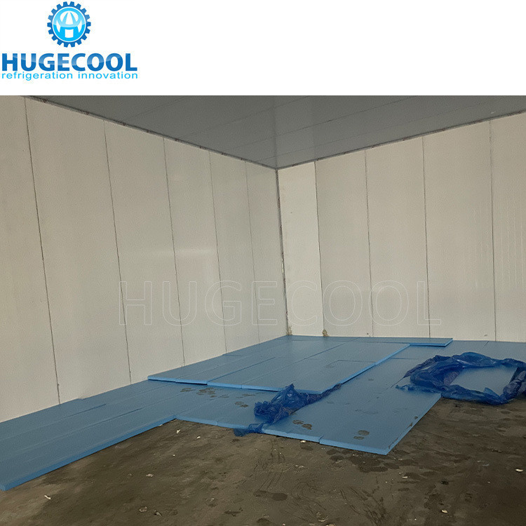 Color Steel Mini Walk in Cooler Room with Sliding Door Refrigerant Freon Space Saving